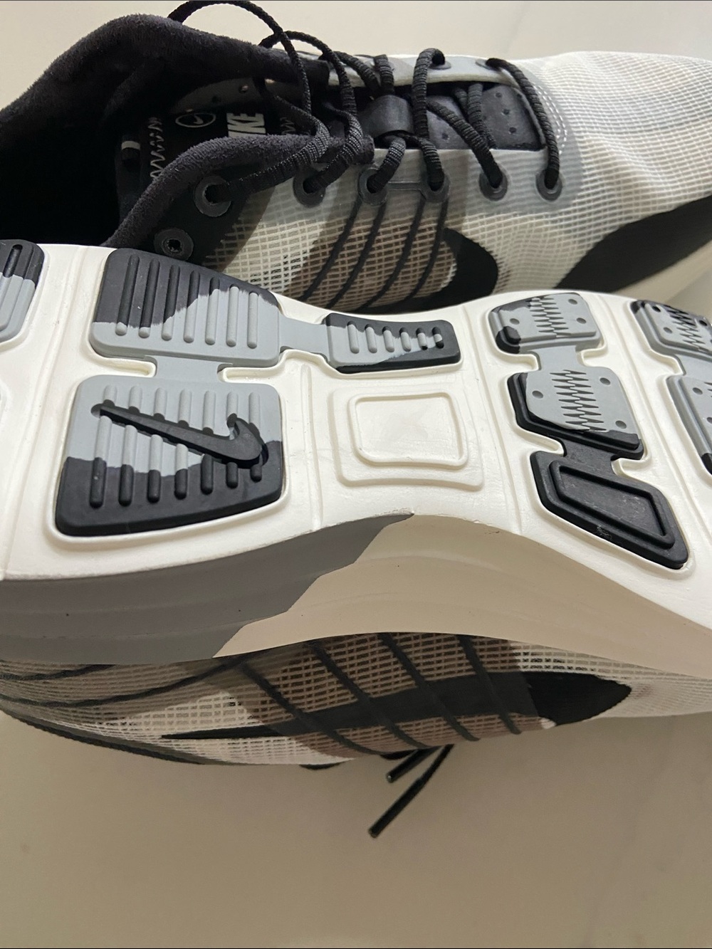 Nike Men’s Black, White and Gray Athletic Running Shoes - Picture 12 of 16